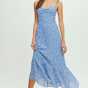 Reformation Blue Emersyn Dress